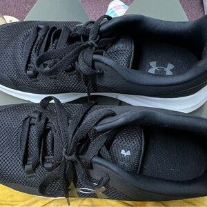 Under Armour Black and White Sneakers